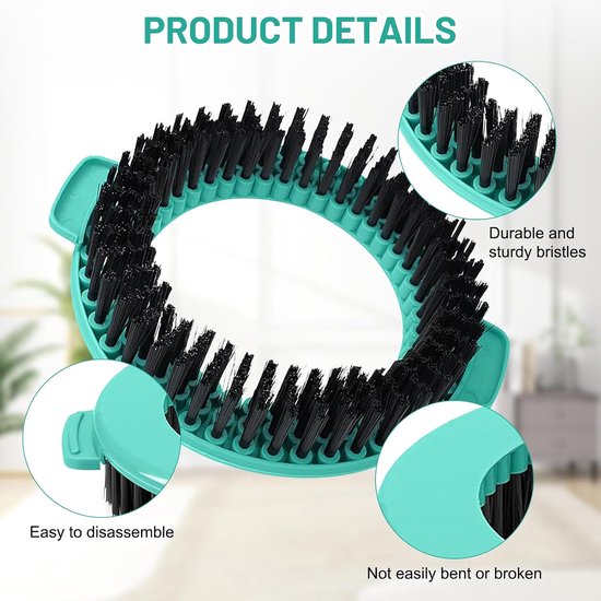 4 stuks voor Leifheit Clean Twist Disc Mop Ergo Spin dweilborstel | Reservekop voor Leifheit mop, voor alle soorten vloeren — afbeelding 3