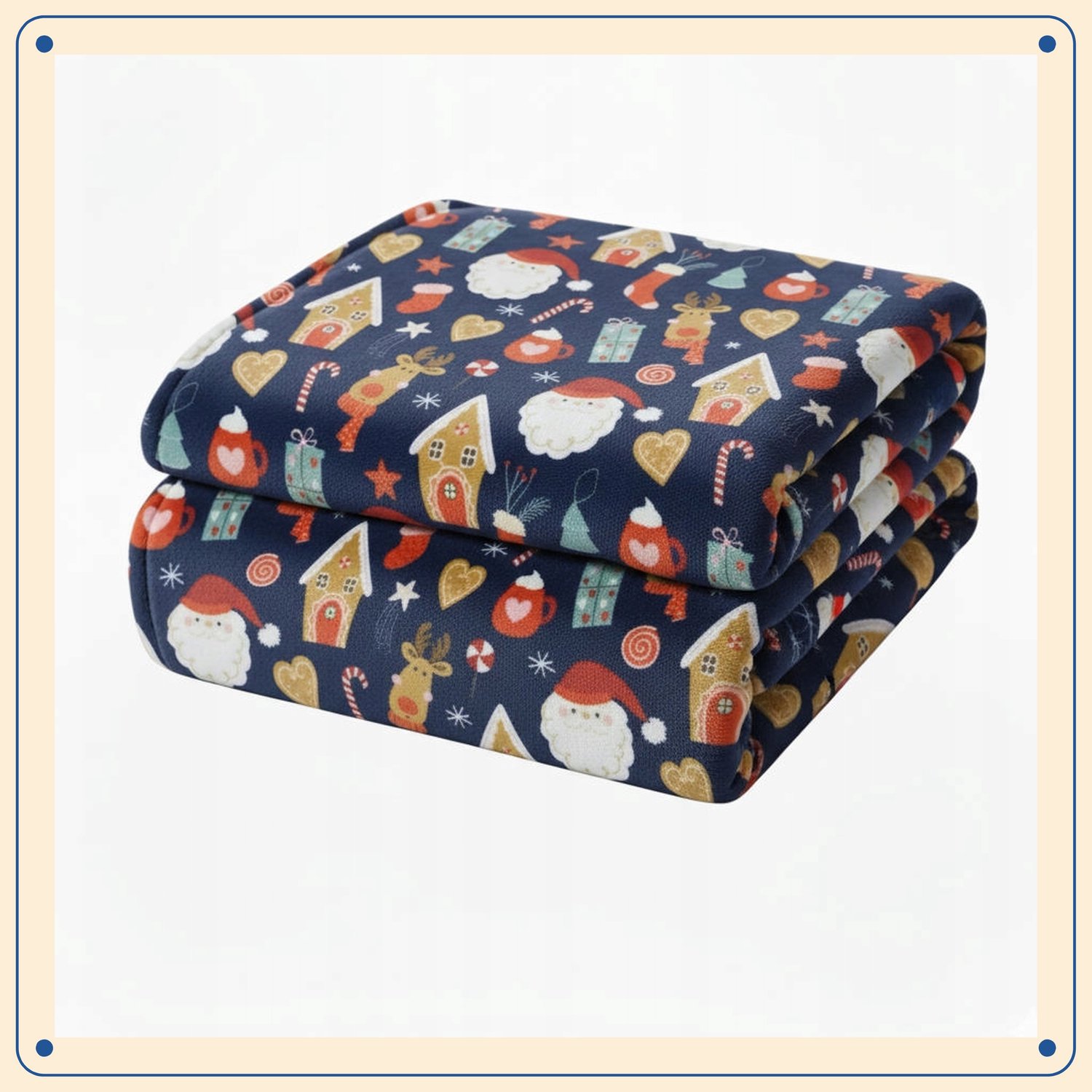 Zachte Kerst Plaid 160x200 cm - Luxe Microvezel Pluche