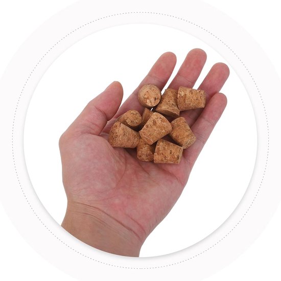 50 Stuks Kurken Aromatherapie Flessenstop Wijnstopper Wijnkurk Vervangingen Zachte Houten Stoppers Taps Toelopende Stoppers Bierfleskurken Stop Vervanging Wijnkurk — afbeelding 2