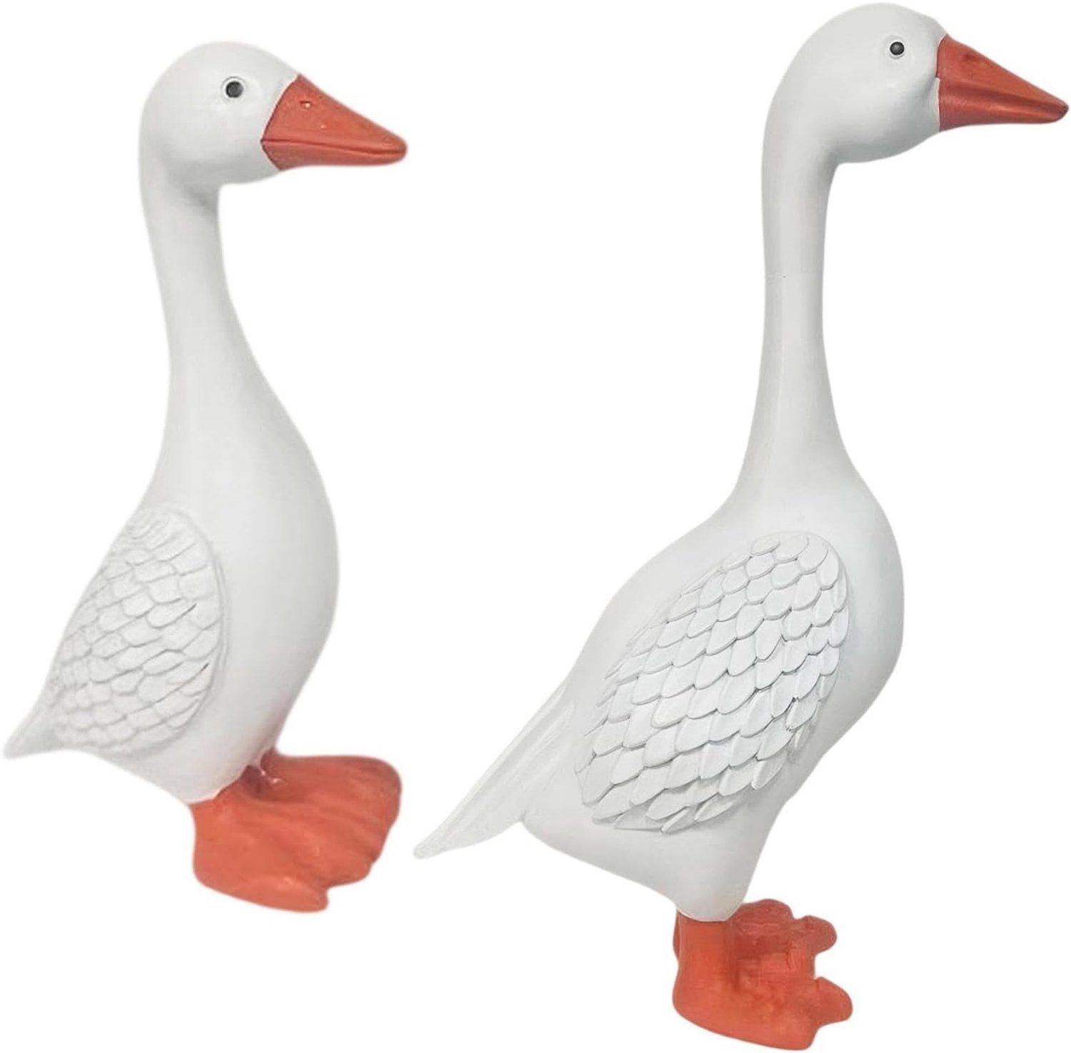 Ganzenbeeld Set Van 2 Stuks Buiten Dieren Figuurtjes Beeldjes