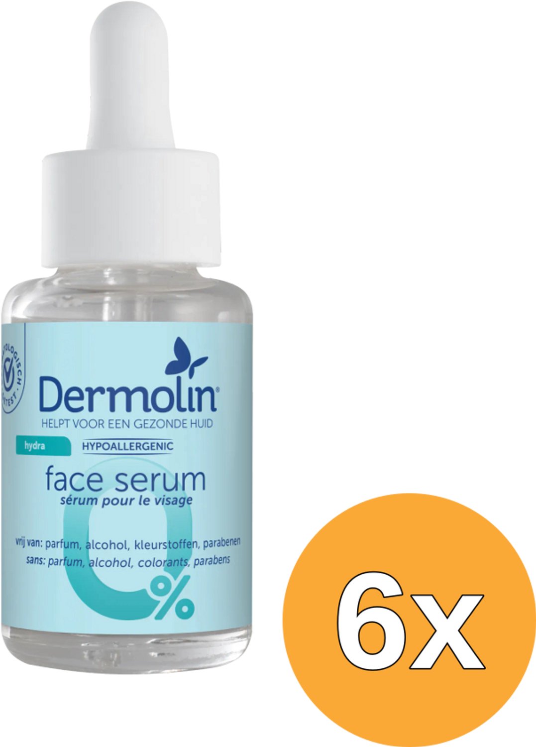 6x Dermolin Serum Hydra met pipet (30 ml)