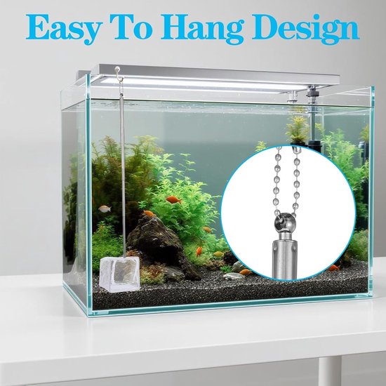 2 stuks schepnet voor aquarium en vijvers, mini-aquarium visnet met uittrekbare handgreep, ideaal voor garnalen en vissen, 8/10 cm — afbeelding 4