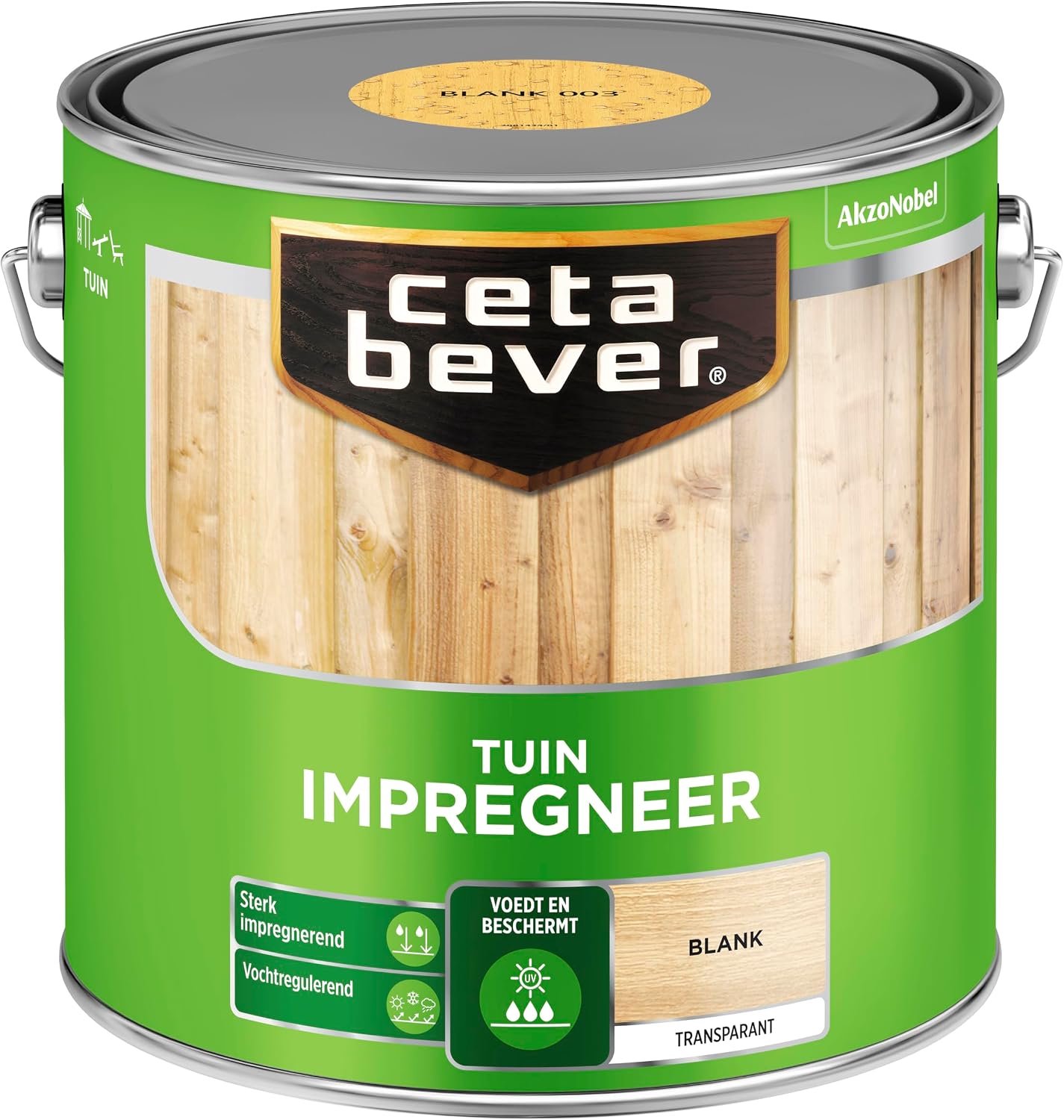 Tuinhoutbehandeling - Satin - Blank - Vochtregulerend - 2.5 Liter - ShopVlot
