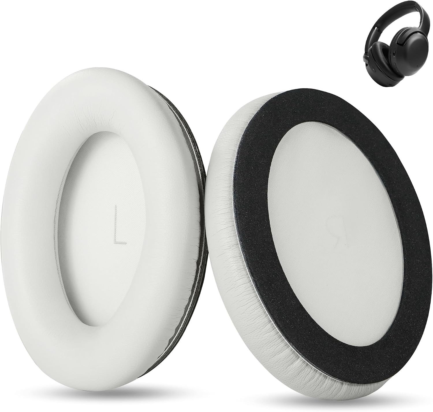 Comfortabele Vervangende Oorkussens voor Draadloze Over-Ear Hoofdtelefoons - Hoogwaardige Kunstlederen Oorkussens voor Geluid en Comfort