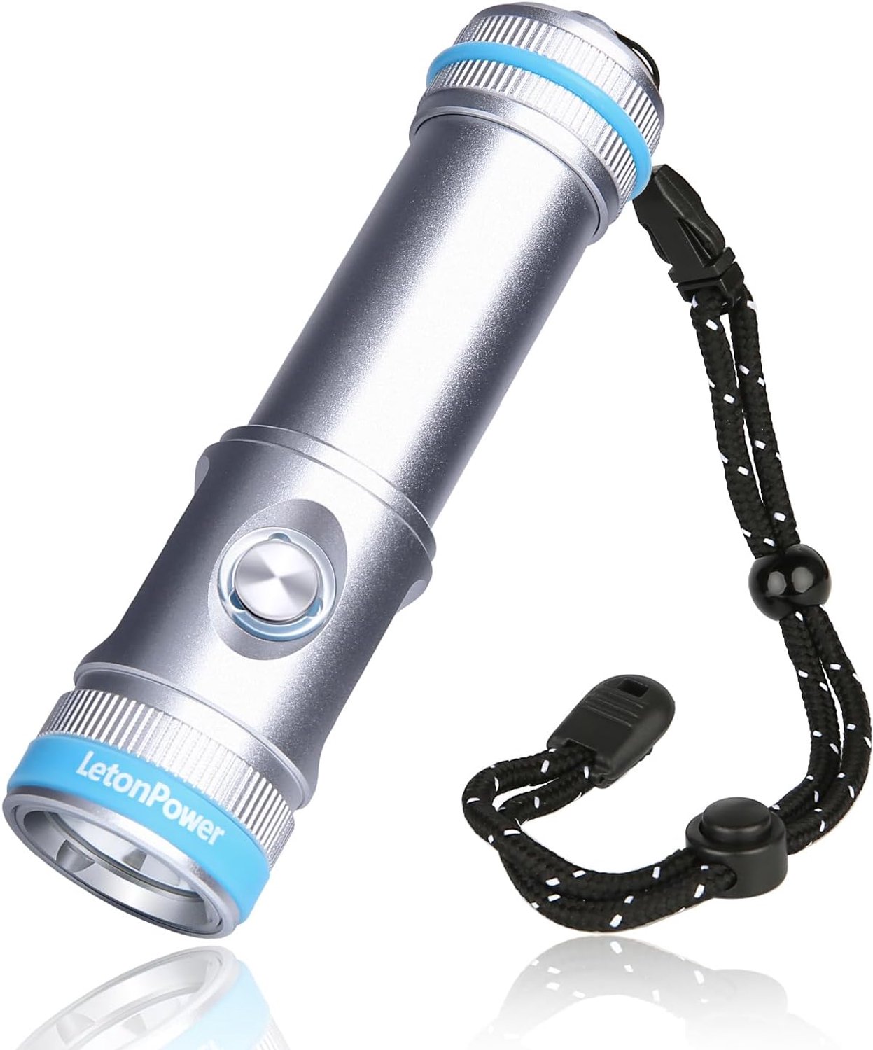 Tynny Duiklamp, 2200 lumen, 6 modi, USB-C oplaadbaar, IP68 waterdicht, 100 m, voor duiken, onderwaterfotografie en - ShopVlot