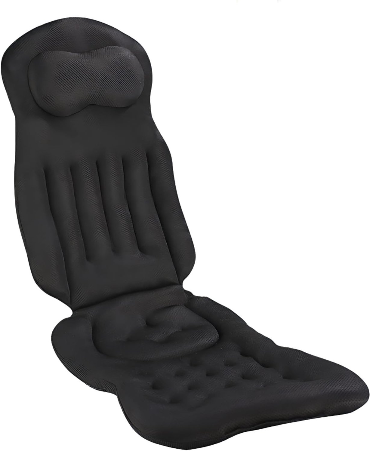 Zwarte Badkussen met Zuignappen voor Ontspannen Badervaring en Comfortabel Relaxen