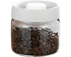 Vacuüm koffiebakken - Afdichte opslagbakken - Koffiezetapparaat - Glazen koffiezetapparaat - Vacuüm opslagbakken - Vacuüm container - Opslagbakken - Opslagbakken - Opslagbakken - met handmatige vacuümpomp - 500 ml