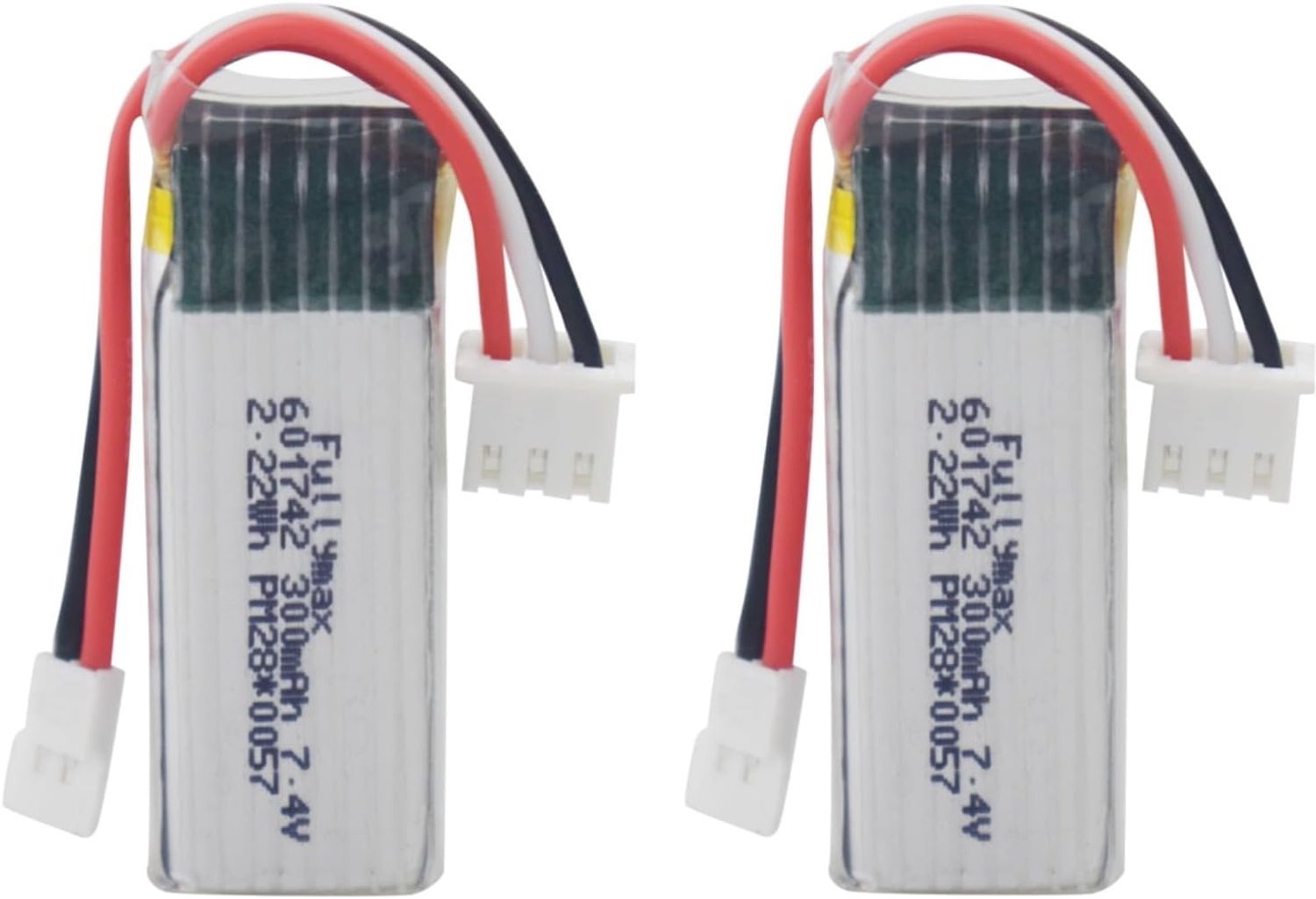 2PCS 7.4V 300mAh High Speed Lithium Battery for WLToys F959 F959S XK A600 A700 A800 A430 RC Airplane Model - ShopVlot