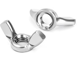 QIMEI-SHOP Pack of 20 Butterfly Nuts M6 Stainless Steel 304 DIN 315 for DIY Garden Furniture and Repairs - ShopVlot