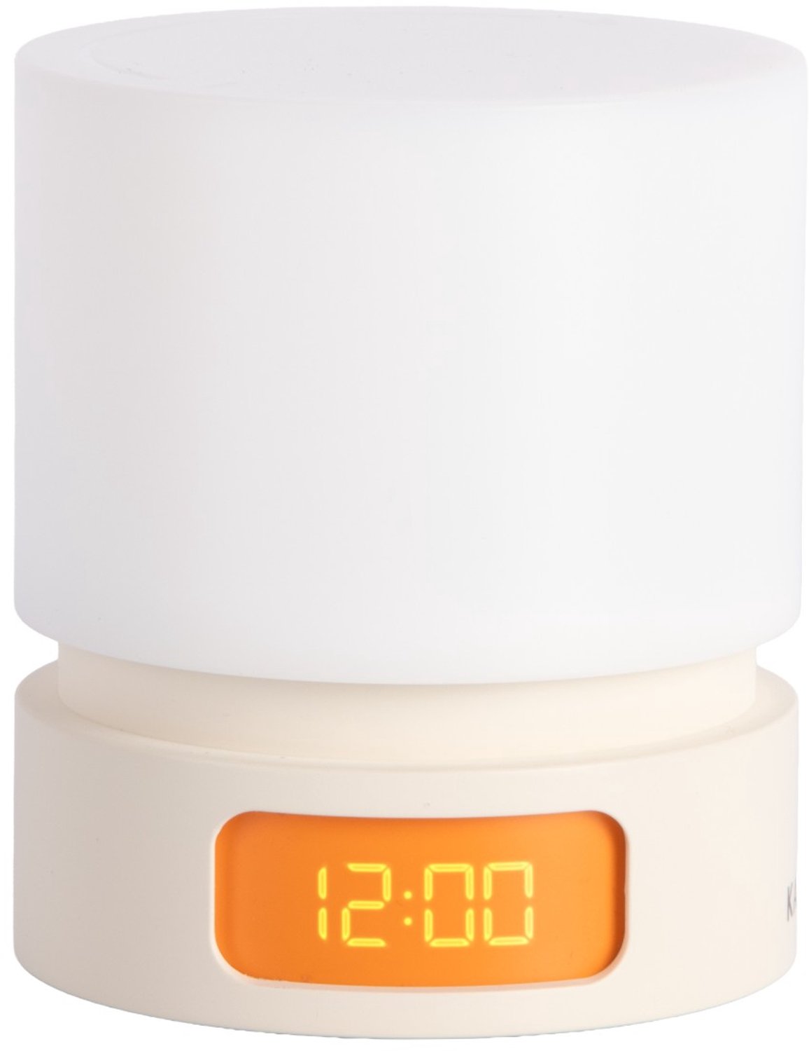 Karlsson Wekker Pillar - Crème - 8.2x8.2x8.2cm - Scandinavisch - Wekker voor slaapkamer - Wekkers