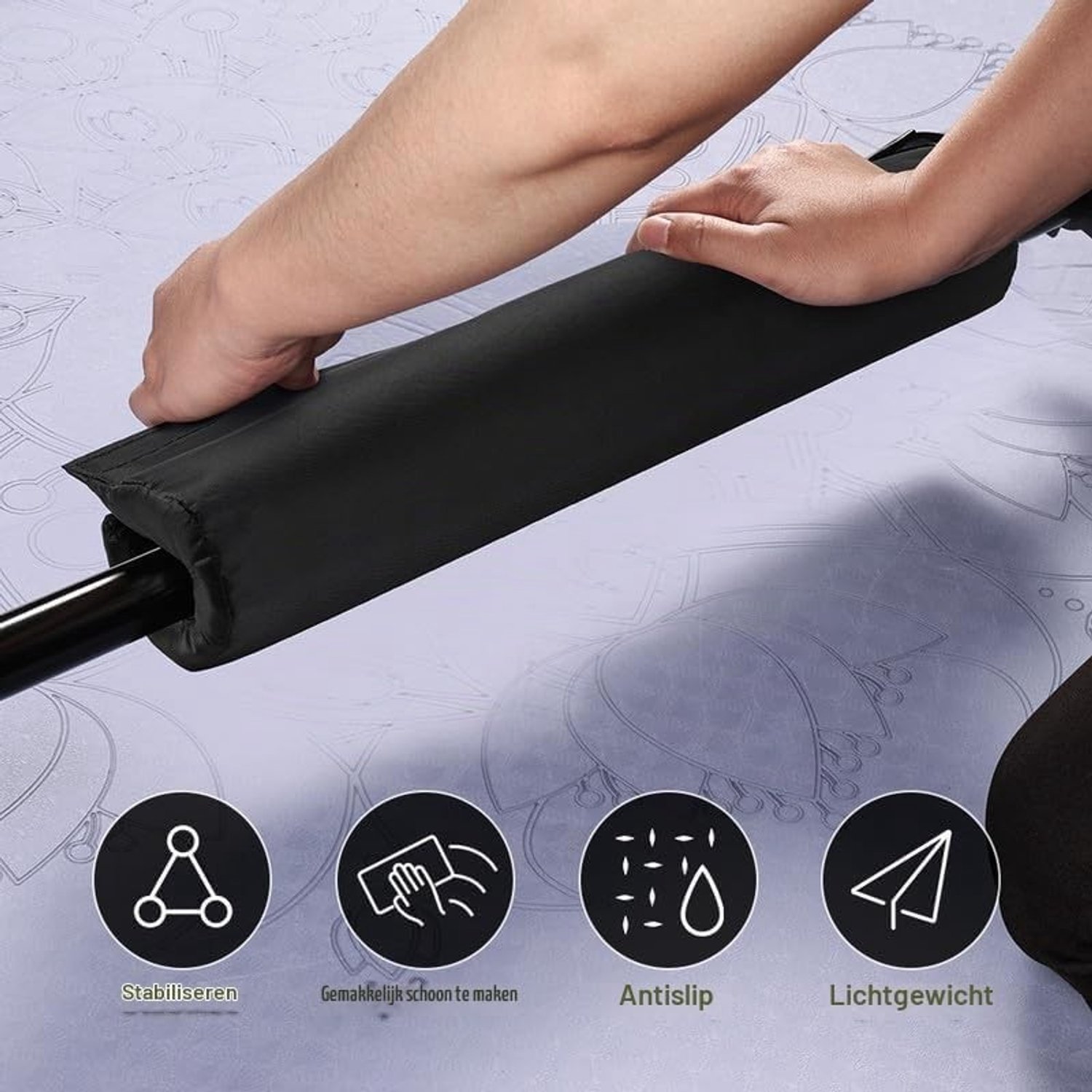 Dik Schuim Barbell Pad voor Squats en Hip Thrusts, Waterdichte Bescherming voor Gewichtheffen, Comfortabel Kussen voor Heup, Nek en Schouder