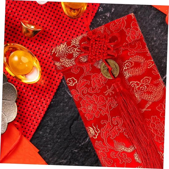 6 Stuks Huwelijkspakketten in Chinese Stijl Nieuwjaarscadeau Decoratieve Hong Bao-geld Envelop Voor Huwelijksfeest — afbeelding 3
