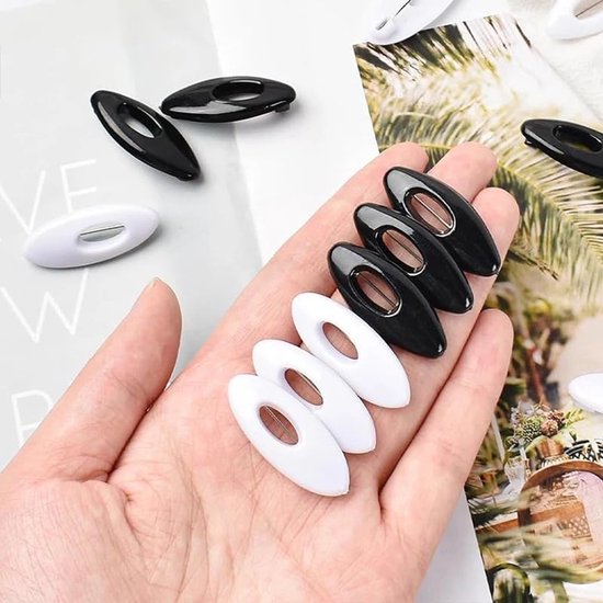 6 stuks hoofddoek naald veiligheidssjaal pin naaigereedschap clip dames haardressing kleding decoratie benodigdheden(6pcs white) — afbeelding 3
