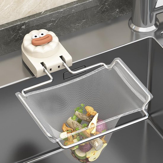 Catcher Filterhouder voor wastafel, opvouwbare voedselvanger voor — afbeelding 5