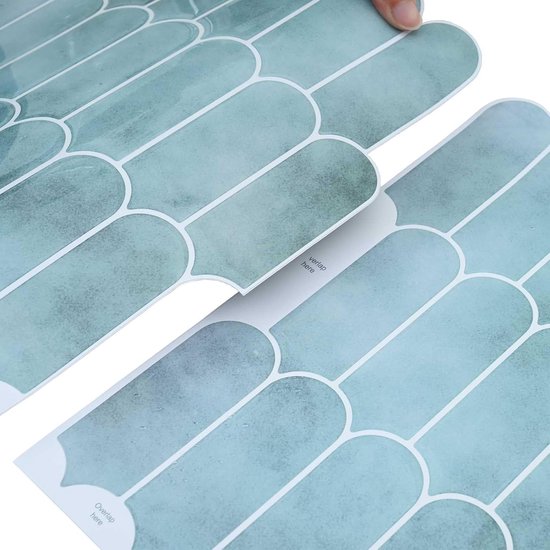 20 stuks wandtegels, zelfklevend, 30 x 30 cm, groen, voor keuken en badkamer, waterdichte tegelstickers — afbeelding 2