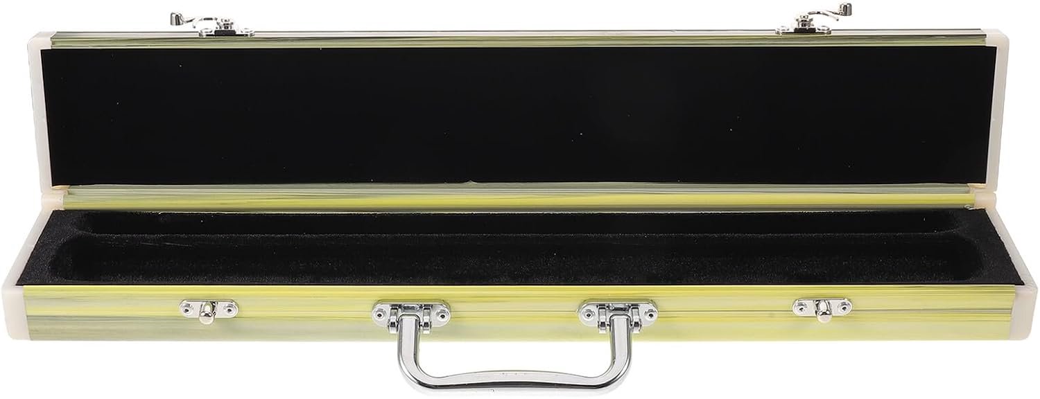 Hard Shell Bamboe Fluitenkoffer met Handvat Schokbestendige Opbergkoffer voor E Gestemde Lichtgewicht Draagtas met Compartimenten voor Muziekinstrumenten Geschikt voor Repetities