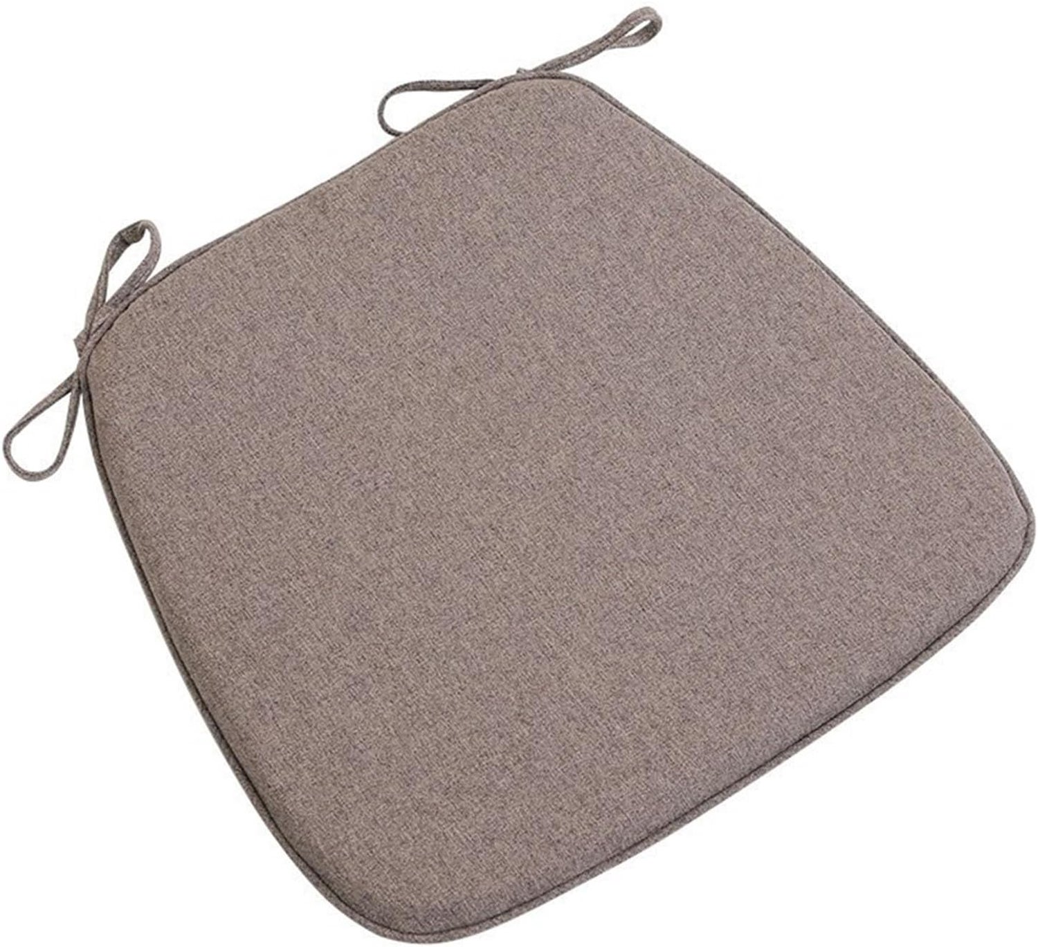 Zitkussen Met Banden 45X42cm, Wasbare Stoelkussens Voor Eetkamer, Antislip Zitkussen Voor Bank En Stoel, Fauteuil Kussens Comfort Memory Foam Chair Pad Voor Binnen Buiten,Light brown,4Pcs