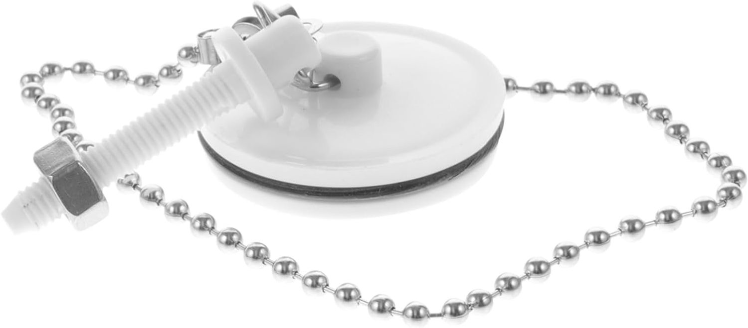 Badkuipafvoerstop met Ketting Universele Keuken Badkamerafvoerplug Waterdichte Rubberen Stop Eenvoudig Schoon Te Maken Duurzaam Geschikt voor Thuis Hotelgebruik