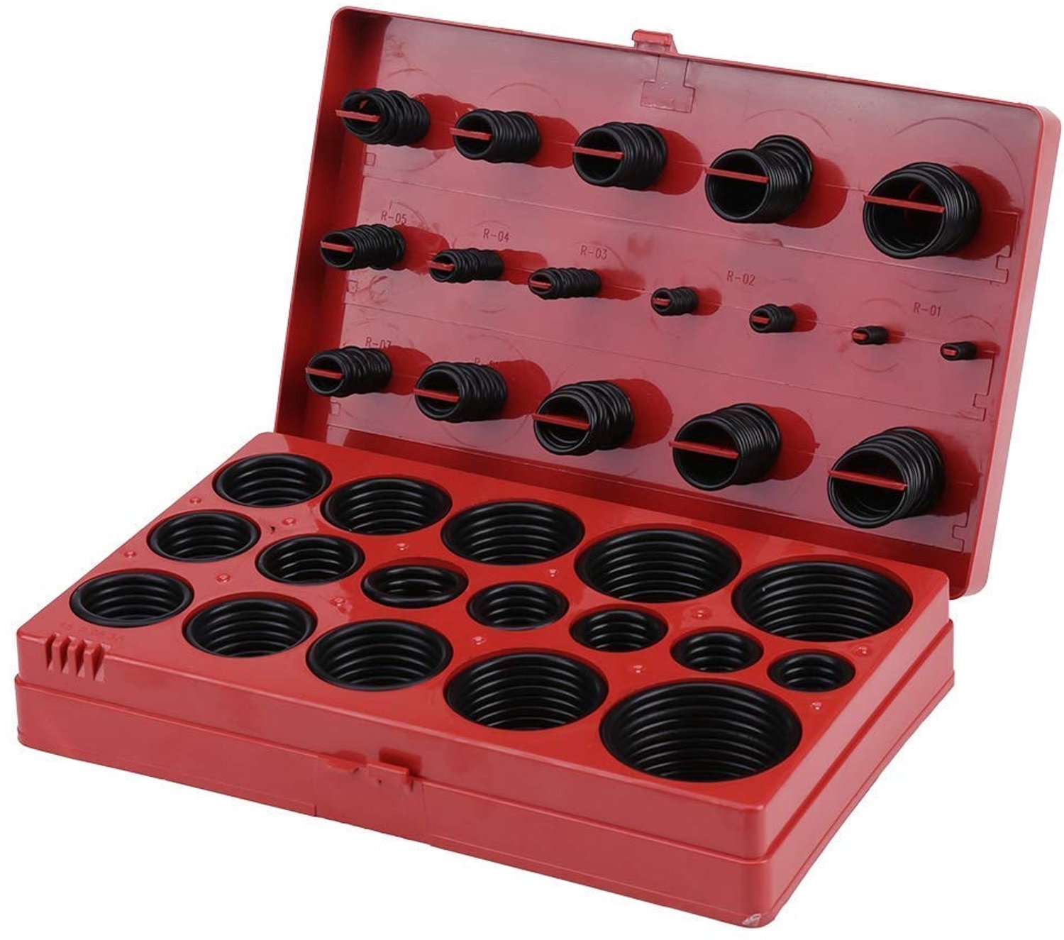 419 stks Rubber O-ring Universele O Ring Assortiment Kit met 32 Maten voor Kraan Professionele Sanitair en Automotive