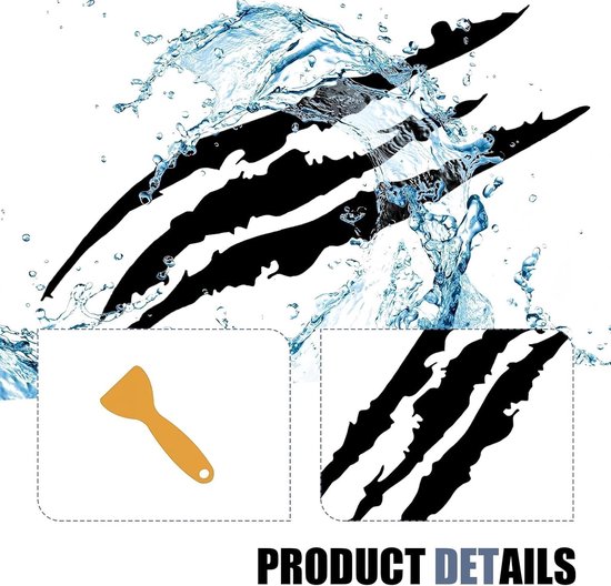 2 Stuks Klauwmarkering Autostickers Voor Sedili Auto da 2 Pezzi per Skoda Scala 2019-2023, Koplamp Autosticker Wenkbrauw-koplampstickers Waterdichte Auto Vrachtwagen Decor Sticker — afbeelding 3