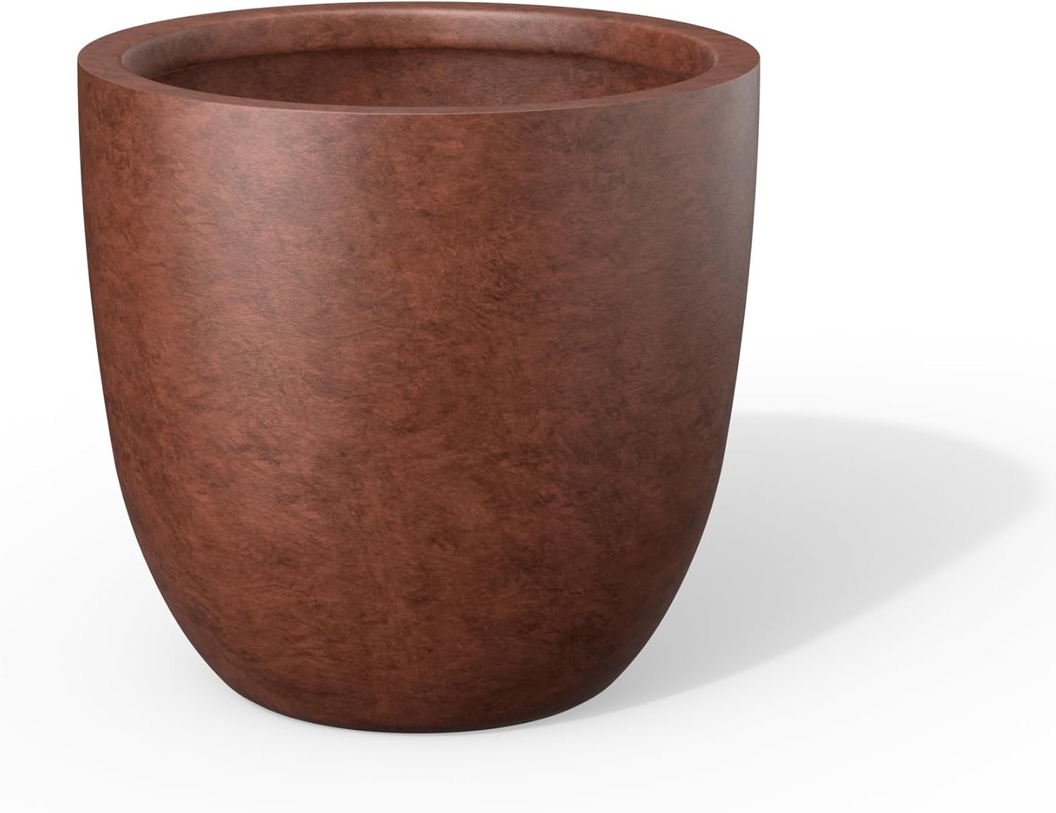 Kante Ronde betonnen plantenbak, roestig, 14" W