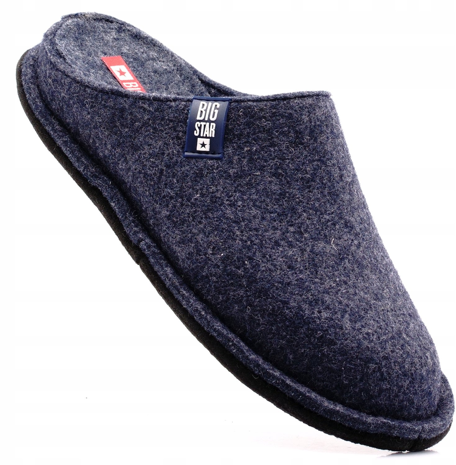 Big Star Dames Pantoffels Natuurlijk Vilt Blauw Maat 36