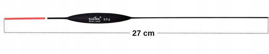 Merkloos Balsa Dobber 2.0g - 27cm, Vaste Hengel — afbeelding 4