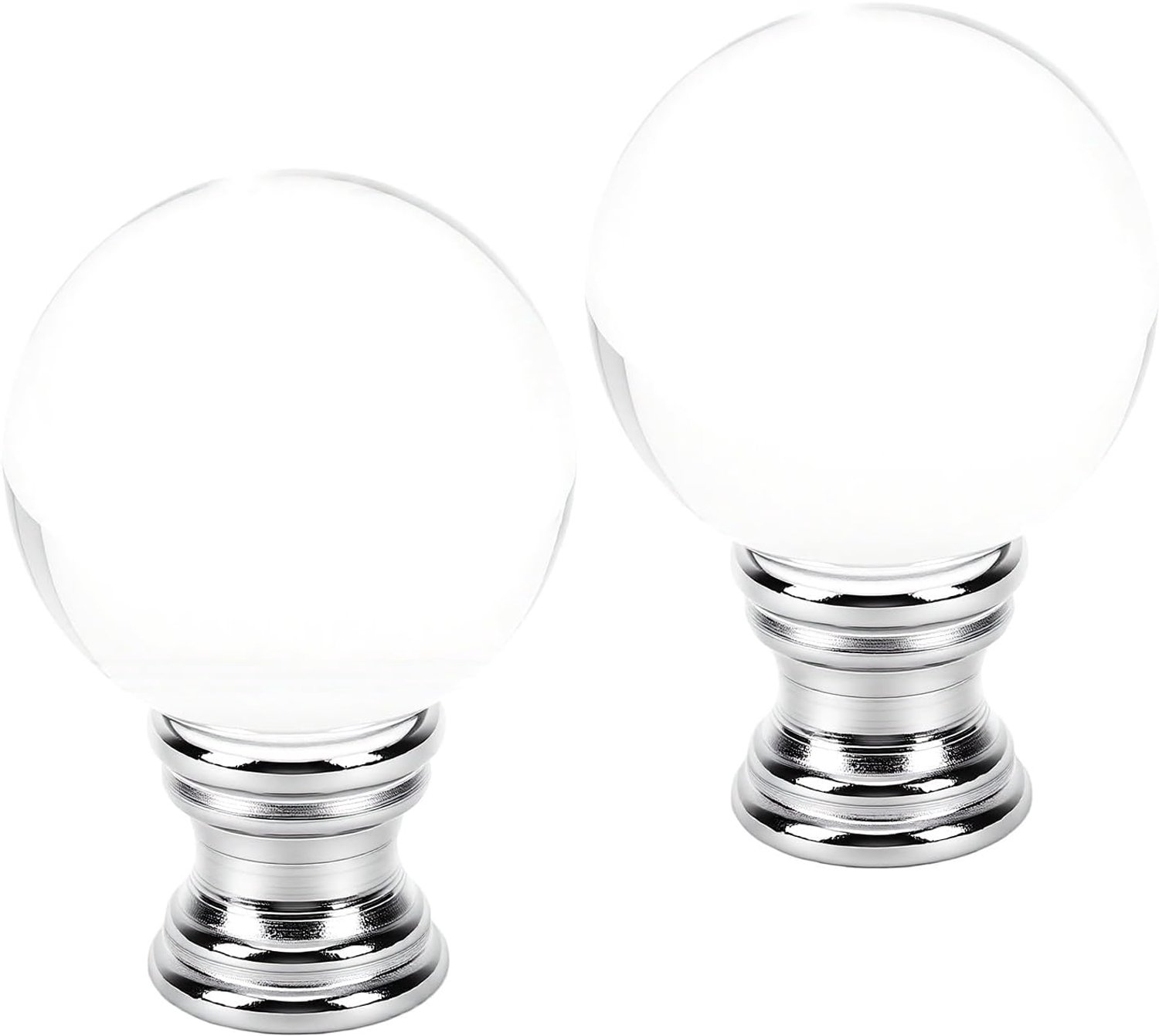 Annadue 2 Stuks Kristallen Lampenbekroning Schroefdop Knop Decor