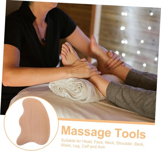 3 Stuks Delige Houten Gua Sha voor Gezicht Lichaam Multifunctionele Natuurlijke Guasha Tool voor Diepe Bindweefselmassage Meridiaanverzorging Ontspanning Draagbaar — afbeelding 5