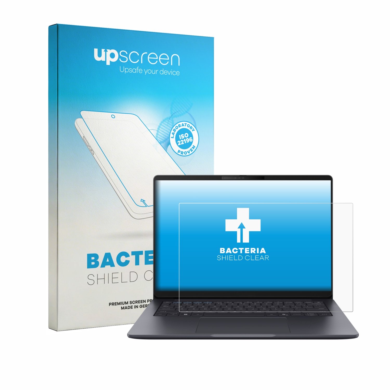 upscreen - Screenprotector voor ASUS ExpertBook B3 Gen 2 B3405 - Folie Beschermfolie transparant antibacterieel