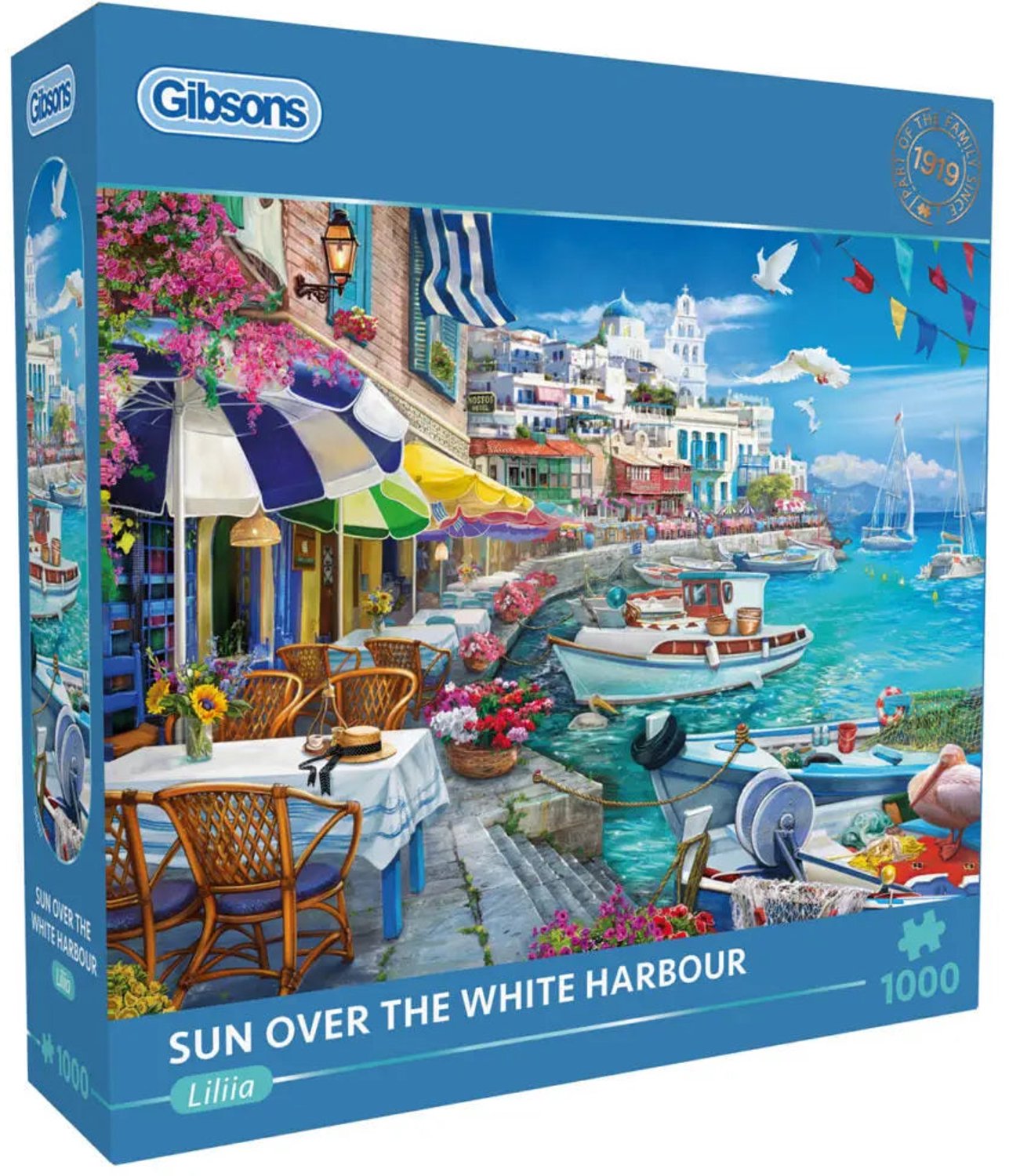 Sun Over the White Harbour Puzzel 1000 Stukjes