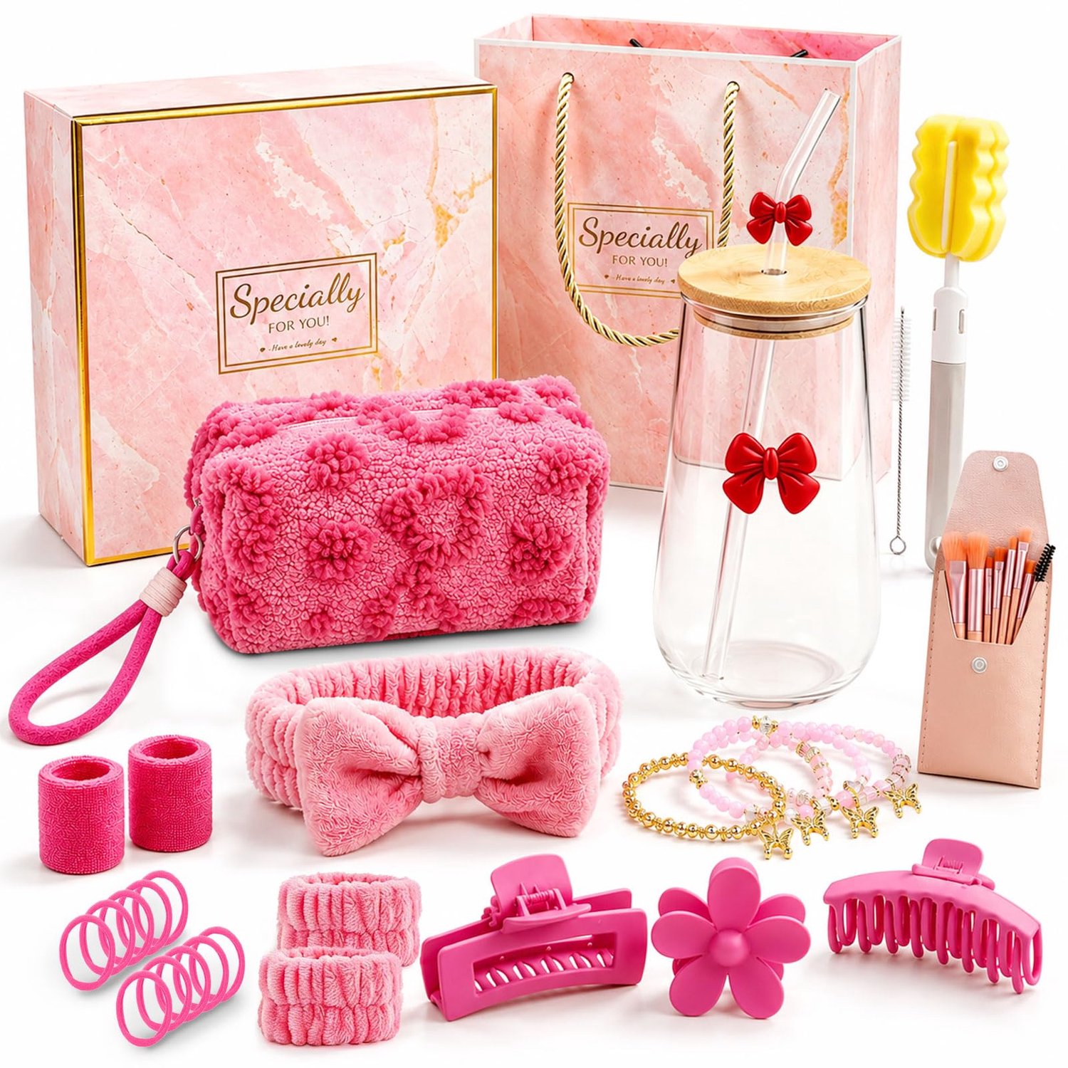 Beker glas voor meisjes tieners 9-16 jaar - trendy design - perfect voor drankjes - ideaal cadeau - ShopVlot