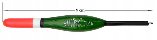 Shark Doorvoer Dobber Balsa 1.0g / 9cm - Perfecte Kwaliteit — afbeelding 2
