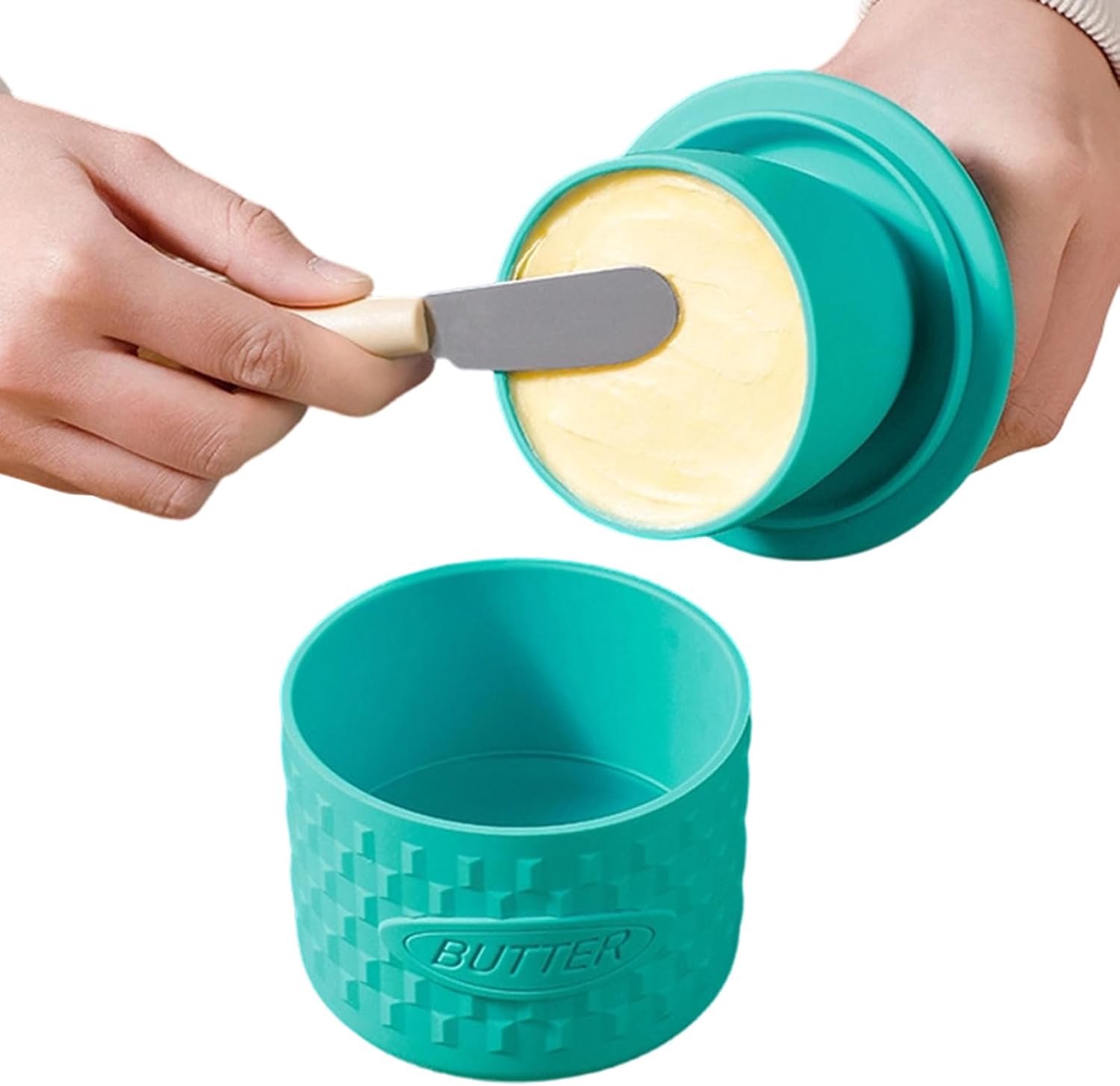 Butter Keeper Crock Vershouddoos met siliconen afdichting, oplossing voor het opbergen van je werkblad, veilige houder voor vaatwasser, vriezer, voedselveilig