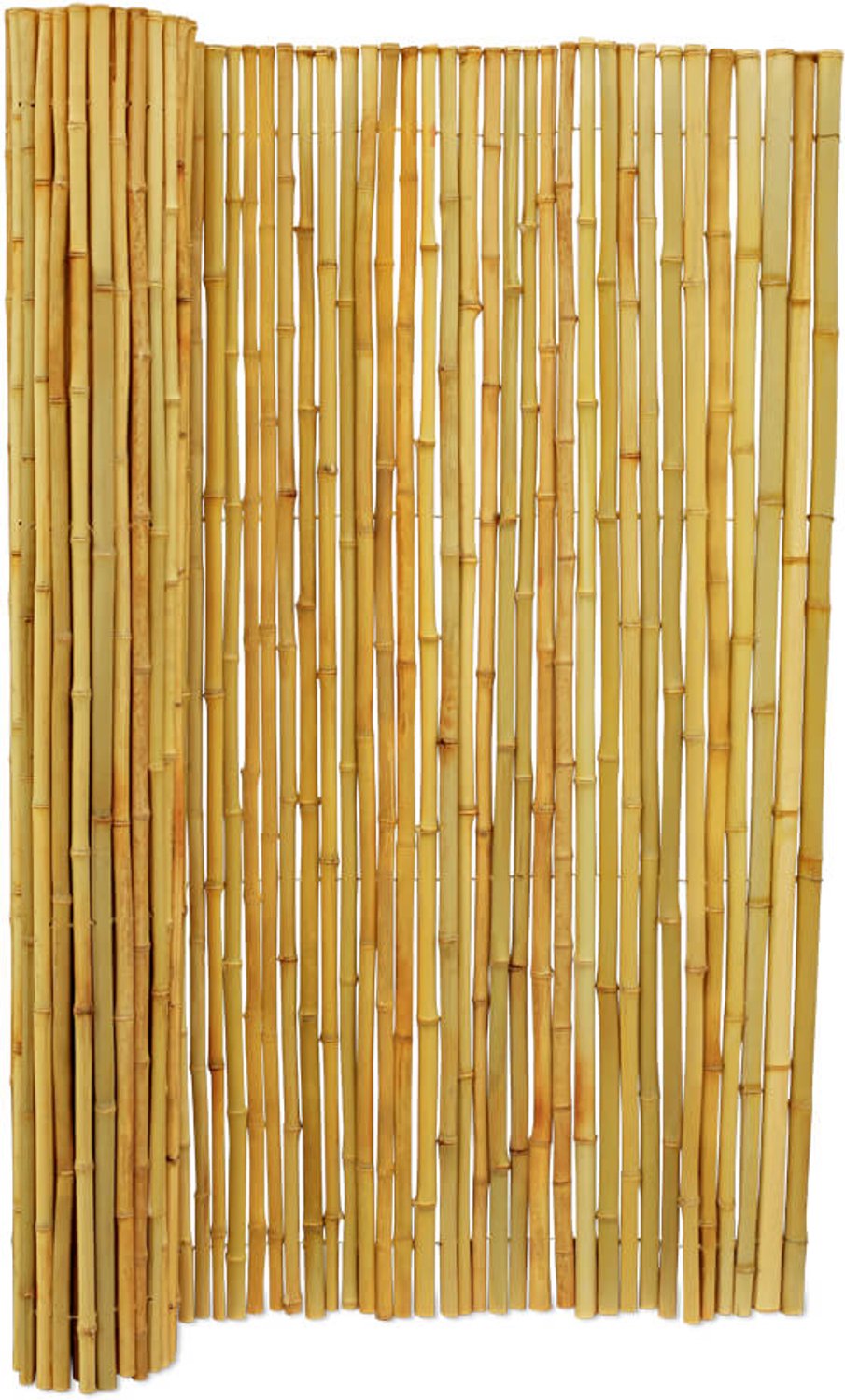 Bamboebaas® bamboemat Midi - B180 x H150 cm - Naturel - Natuurlijke afscheiding - Schutting op rol - Duurzaam bamboe - Meer privacy - Tuin & balkon - Eenvoudige montage