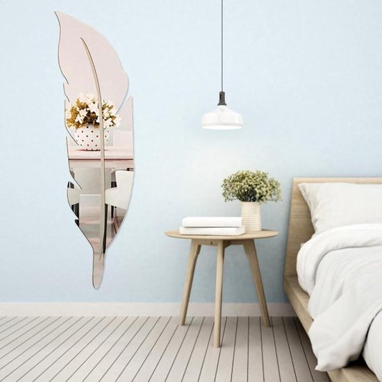 Peel Stick Spiegel - Acryl Wandpaneel, Slaapkamer Woonkamer Decor — afbeelding 5