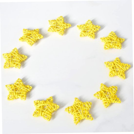 20 Stuks Rieten Ornamenten voor Hangdecoratie DIY Natuurlijke Rotan voor Kerst Huis Bruiloft Feestelijke Sfeermaker — afbeelding 3