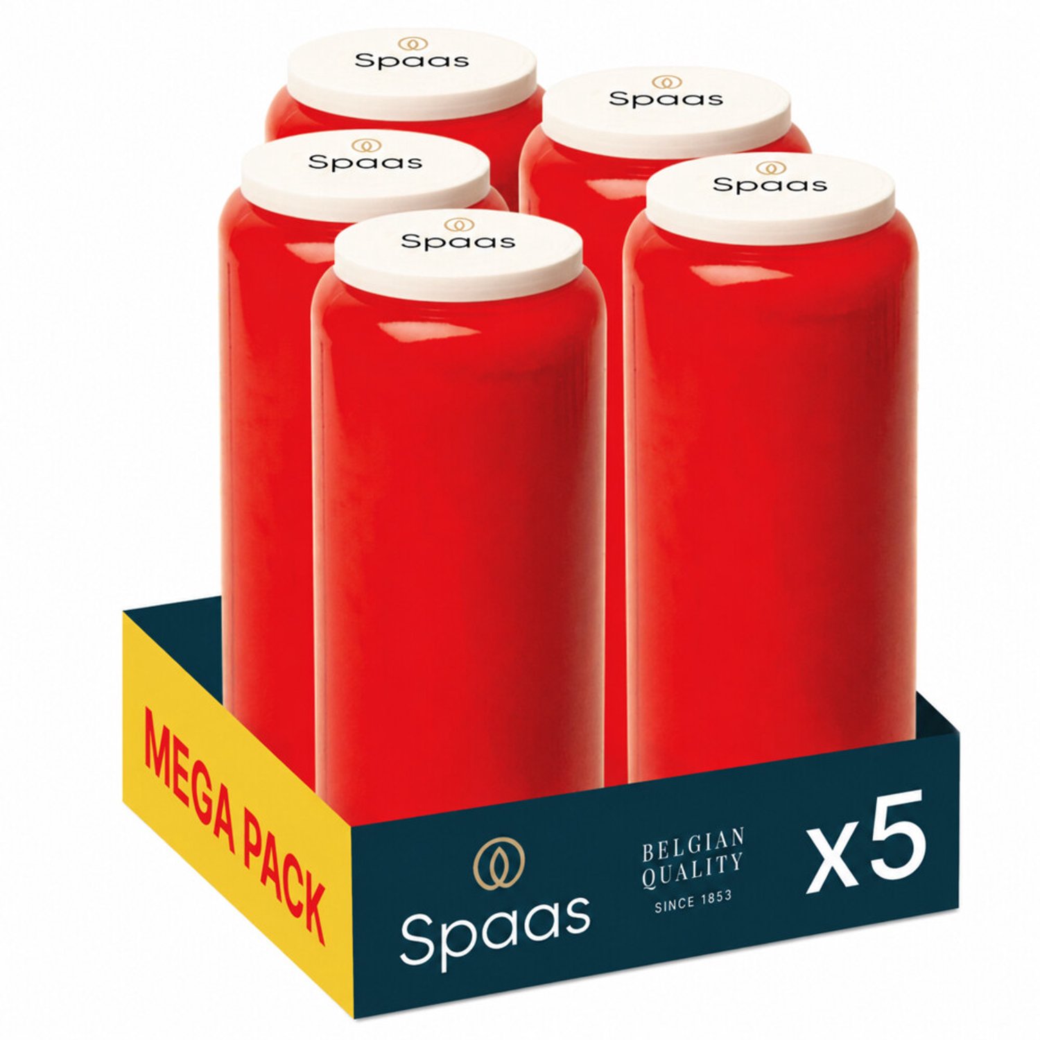 SPAAS Noveenkaars 9 Dagen Rood - 5 x 1 stuk - Voordeelverpakking