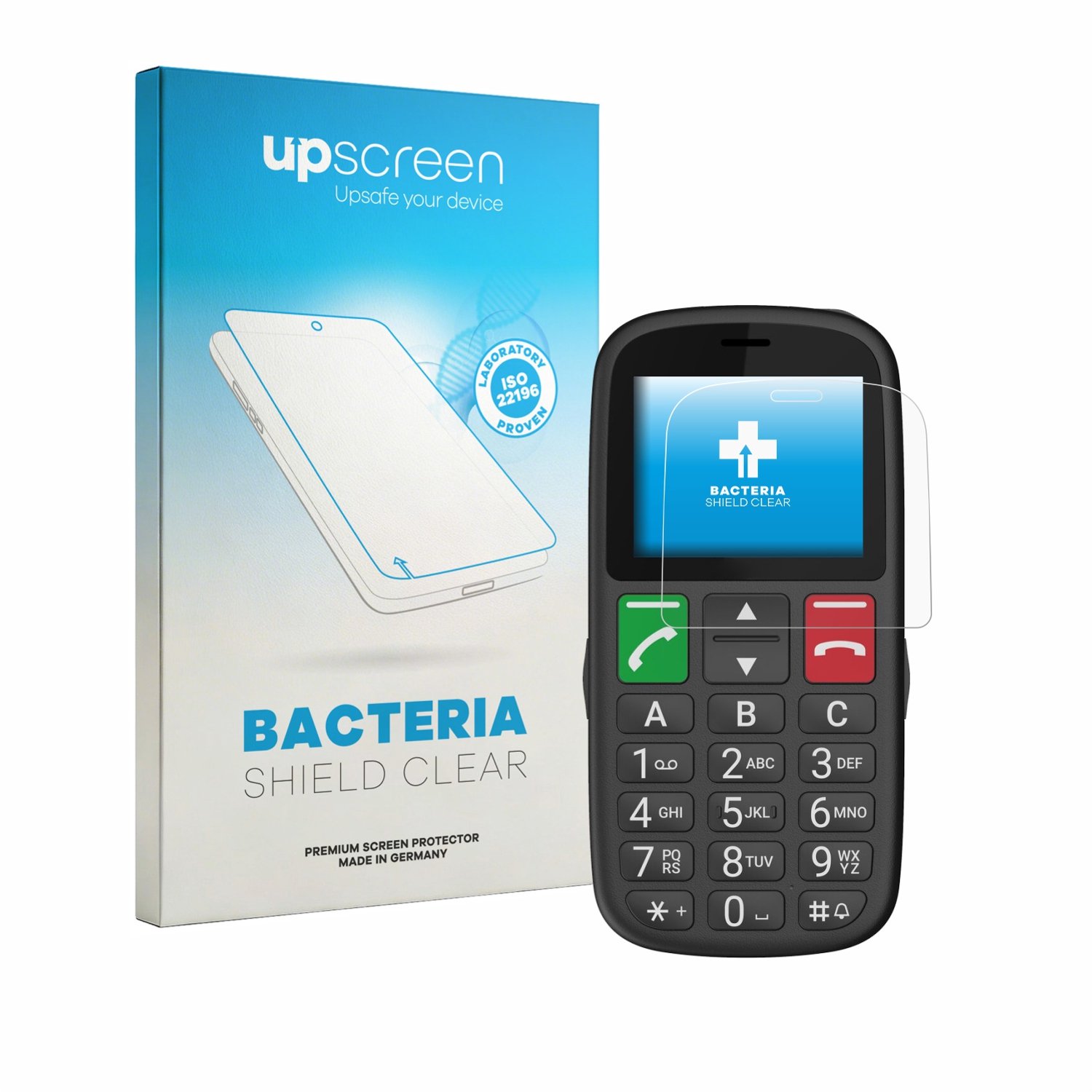 upscreen - Screenprotector voor Gigaset GL30 - Folie Beschermfolie transparant antibacterieel