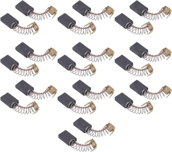 20 stuks koolstofmotorborstel 5x11x16mm koperen vervangingsset hoog rendement duurzame koolborstelset voor elektrische handboor hoekblazer mixer trimmachine — afbeelding 5