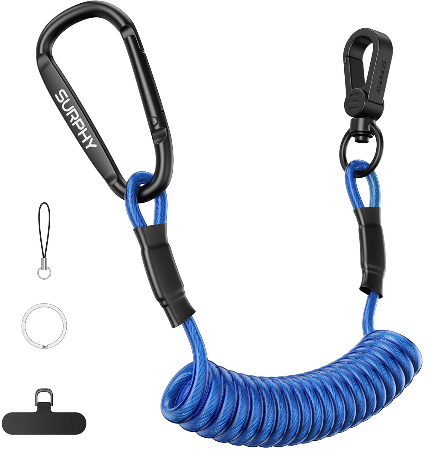 SURPHY Uitschuifbare TPU-staalkabel Telefoonbeveiliging Outdoor