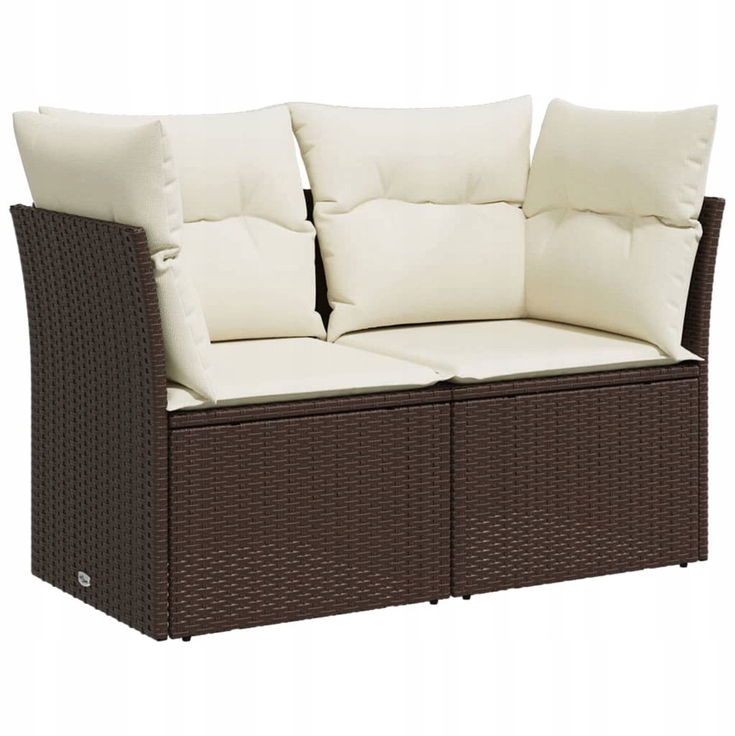 Comfortabele 2-persoons rotan loungeset voor terras en balkon
