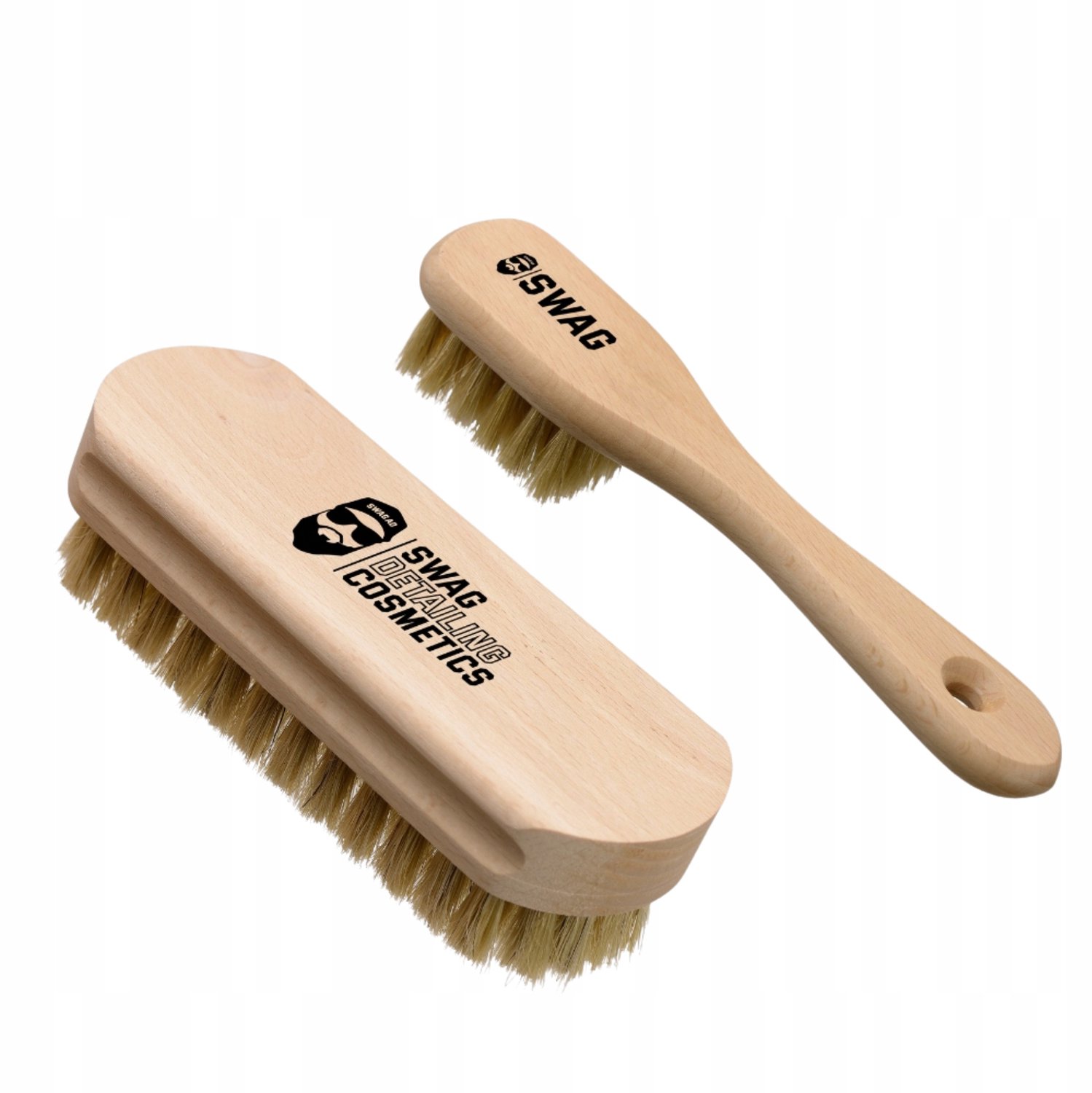Swag Lederborstel Set Classic + Mini voor Auto Interieur Reiniging