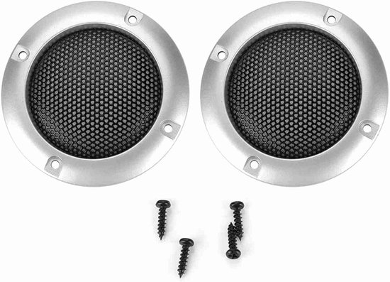 lyrlody Luidsprekerrooster, Metalen Stalen Gaasafdekking voor Auto- Kleine Luidsprekers, Elegant Ontwerp met Breukbescherming, 2 Inch Luidsprekerbeschermer Geschikt voor Verschillende Audiosystemen — afbeelding 2