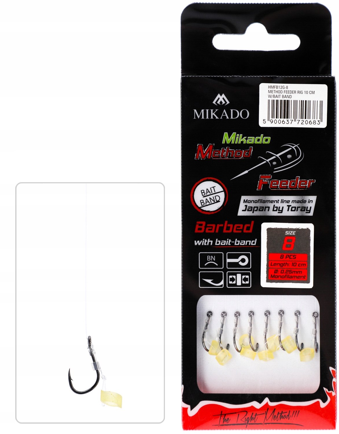 Method Feeder Onderlijn met Haak 4 - 0.28mm