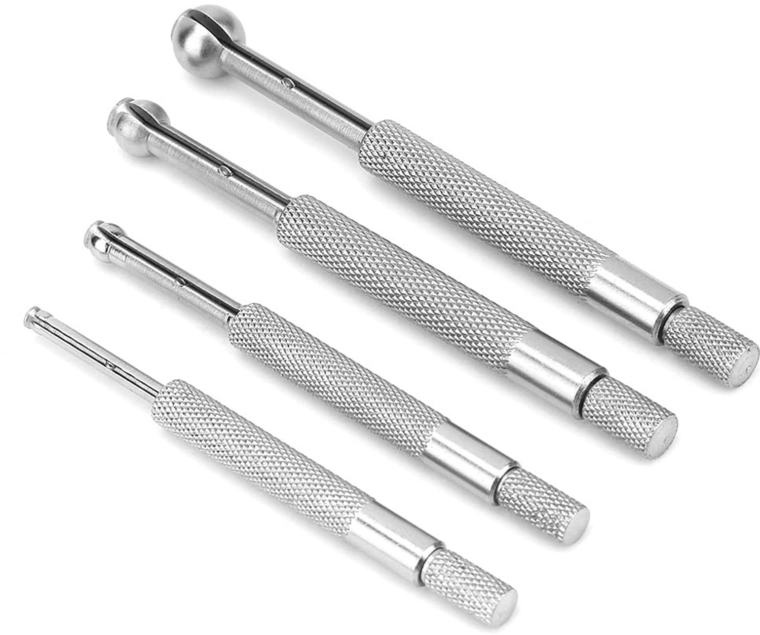Chrees Telescopische Mangaanstalen Binnenmeter voor Kleine Gaten en Groeven 4-delige Set 3-13 Mm