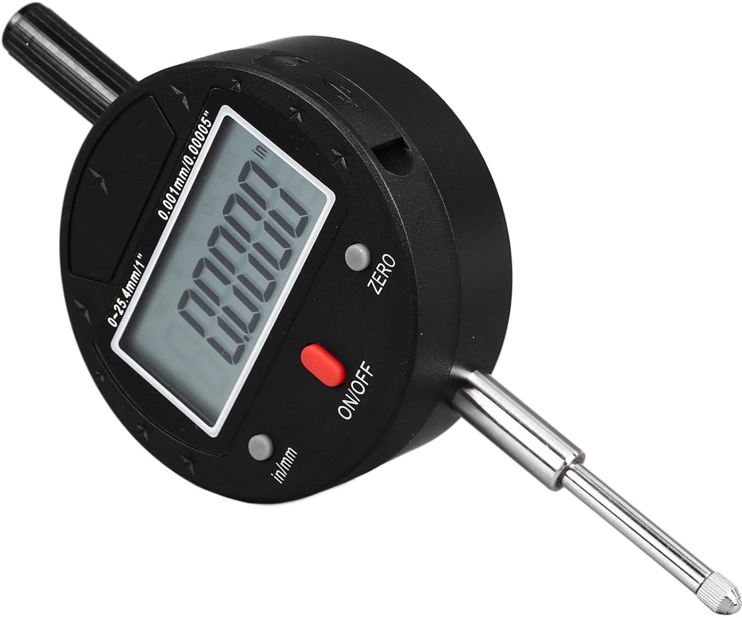 Digitale Meetkindrotator, 0,001 Mm Resolutie 25,4 Mm Bereik Aluminium Legering IP54 Waterdicht, met LCD -scherm voor Precieze Meting