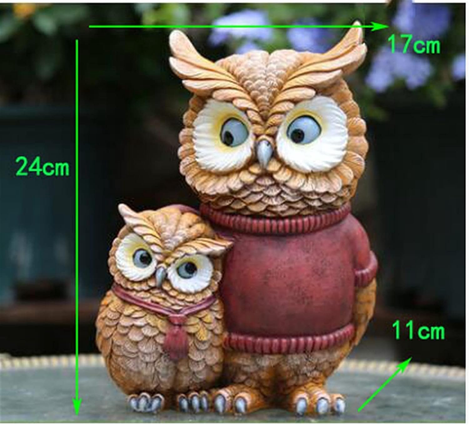 Hars Simulation Animal Owl Fox Ornaments Tuin Landschap Sculptuur Beeldjes Ambachten Villa Outdoor Inrichting Decor