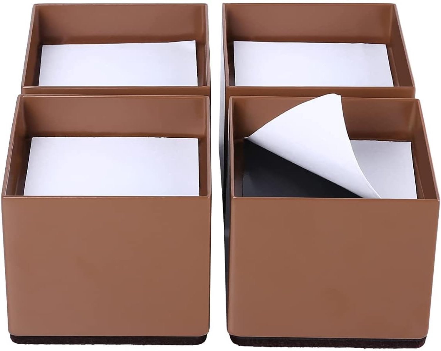 Bedverhogers 5 cm - zware kwaliteit staal - vloerbeschermende pads - verhoogt meubels eenvoudig - ShopVlot