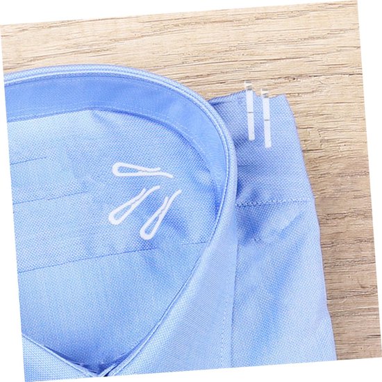 200 Stuks Transparante Plastic Shirt Clips Slip Kleding Klemmen Organisatie van Shirts Jurken Duurzame U Vormige Kledingclips Thuis — afbeelding 4